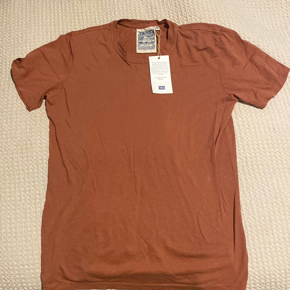 Jungmaven terracotta basic tee XS